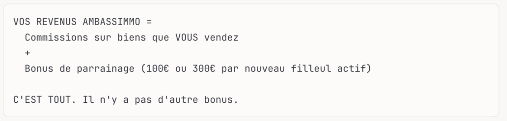 Système de rémunération parrainage